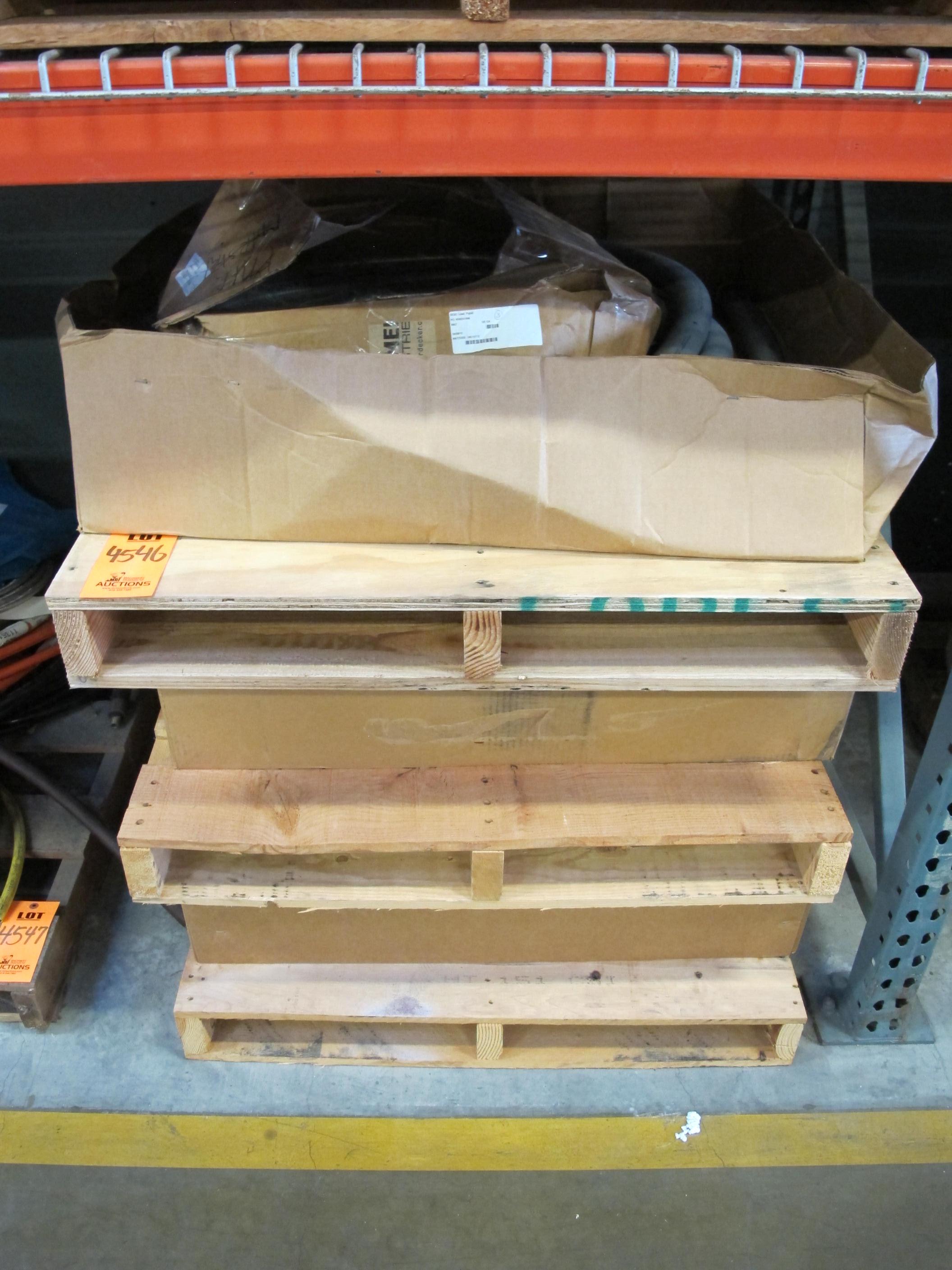 LOT TO INCLUDE: (3 PALLET) MISC. HOSING AND TUBING, PIG TAIL LEADS, ANACONDA 2" SEALING, FLEXIBLE TUBING . LOADING & HANDLING FEE $15-4546